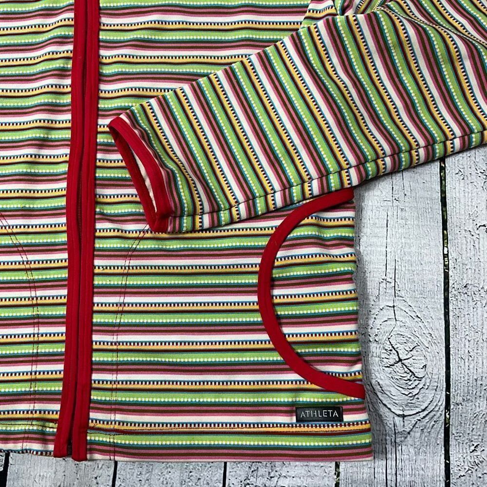 ATHLETA Multi Colored Striped Jacket - image 2